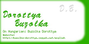 dorottya buzolka business card